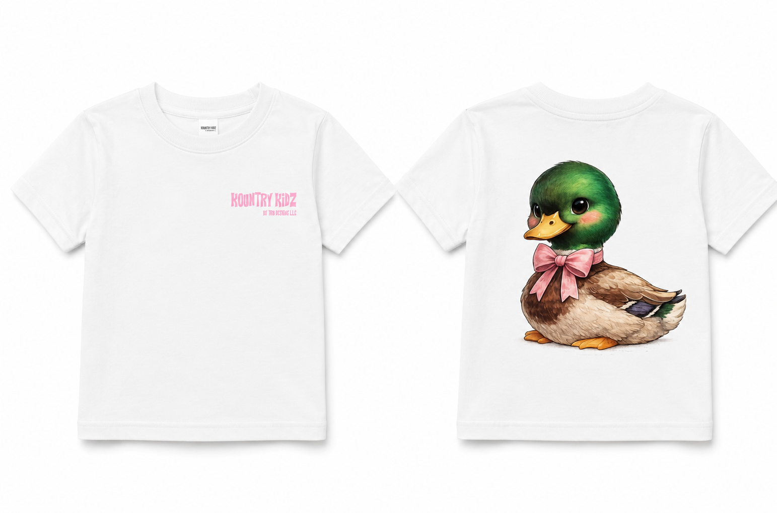 Kountry Kidz Collection, Mallard Duck, Pink Bow