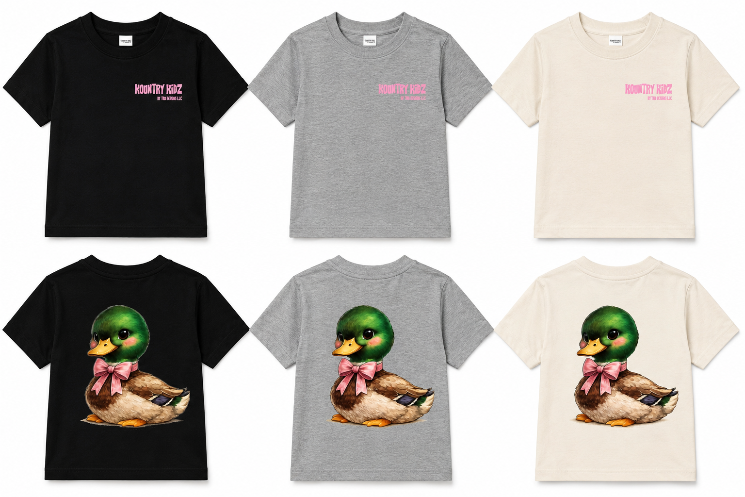 Kountry Kidz Collection, Mallard Duck, Pink Bow