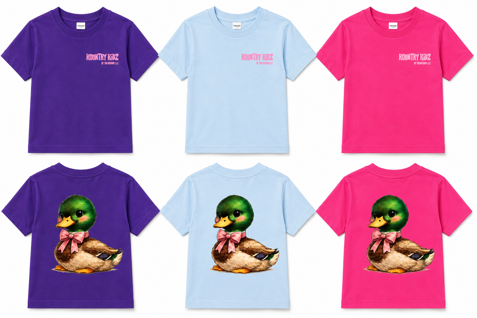 Kountry Kidz Collection, Mallard Duck, Pink Bow